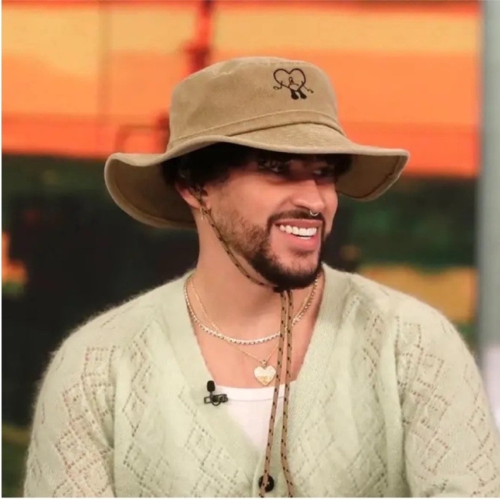 Tan Bucket Hat with Graphic